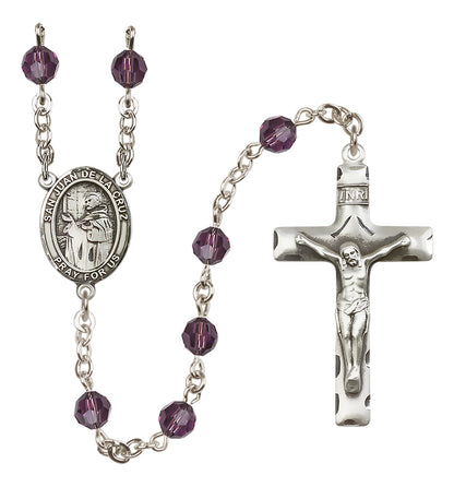 San Juan De La Cruz Sterling Silver Rosary - 10 Color Options (8232/0644)