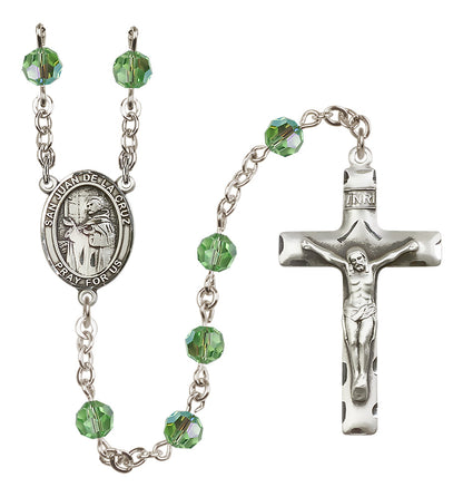 San Juan De La Cruz Sterling Silver Rosary - 10 Color Options (8232/0644)