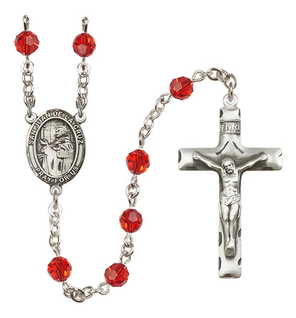San Juan De La Cruz Sterling Silver Rosary - 10 Color Options (8232/0644)