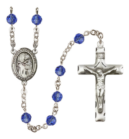 San Juan De La Cruz Sterling Silver Rosary - 10 Color Options (8232/0644)