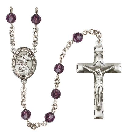 St. Bernard of Clairvaux Sterling Silver Rosary - 10 Color Options (8233/0644)