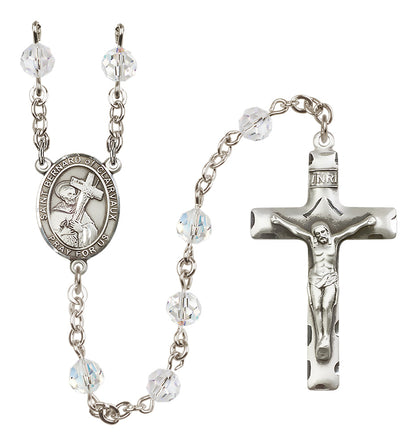 St. Bernard of Clairvaux Sterling Silver Rosary - 10 Color Options (8233/0644)