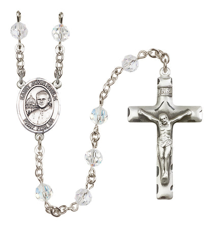 Pope John Paul II Sterling Silver Rosary - 10 Color Options (8234/0644)
