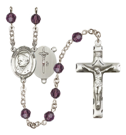 Pope Benedict XVI Sterling Silver Rosary - 10 Color Options (8235/0644)