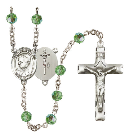 Pope Benedict XVI Sterling Silver Rosary - 10 Color Options (8235/0644)