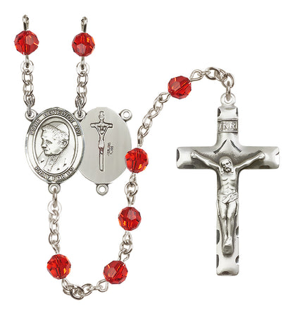 Pope Benedict XVI Sterling Silver Rosary - 10 Color Options (8235/0644)