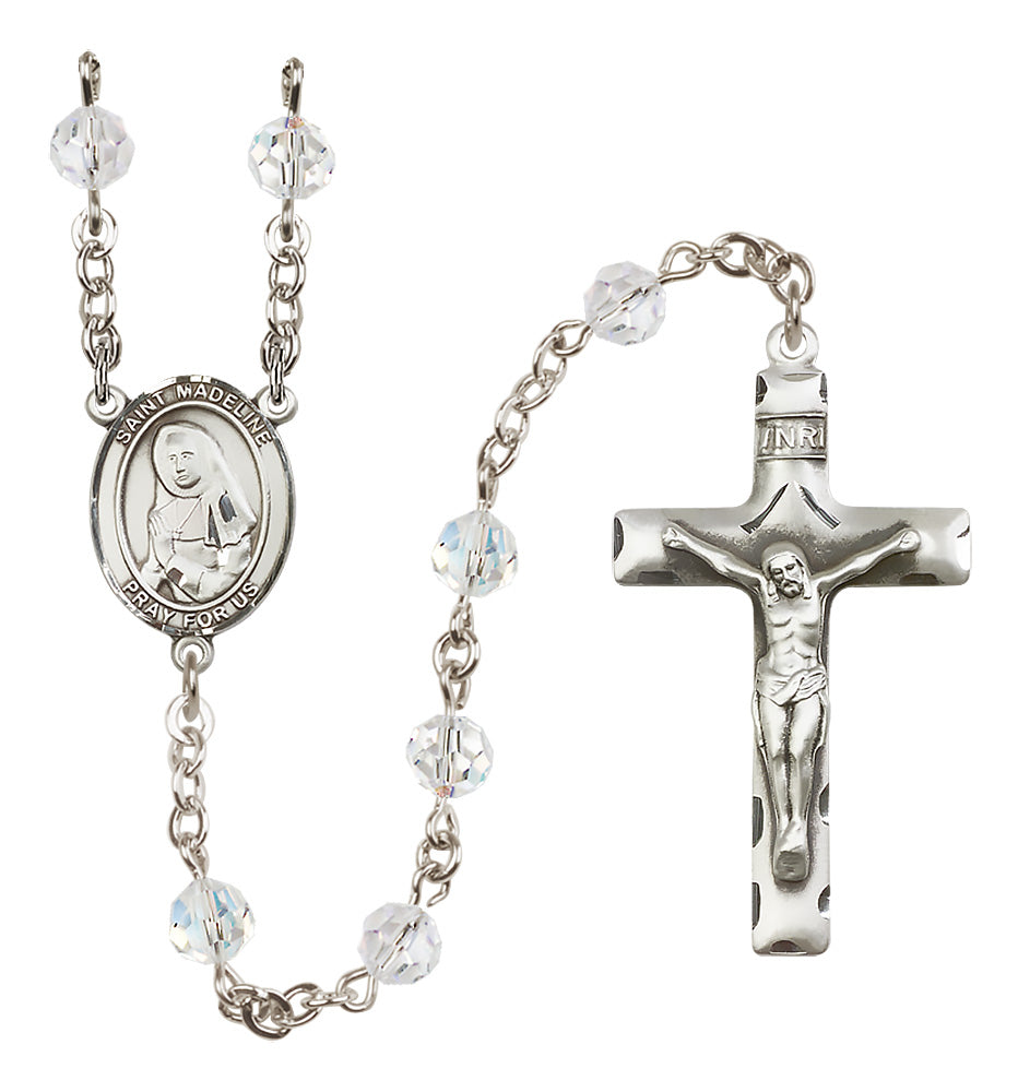 St. Madeline Sophie Barat Sterling Silver Rosary - 10 Color Options (8236/0644)