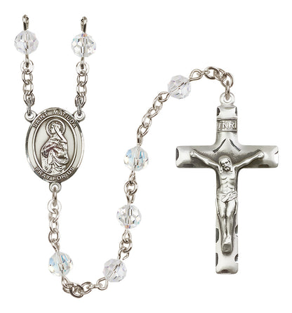 St. Matilda Sterling Silver Rosary - 10 Color Options (8239/0644)