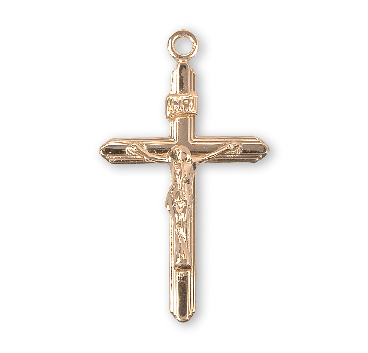 Front of Streamlined  Crucifix Pendant