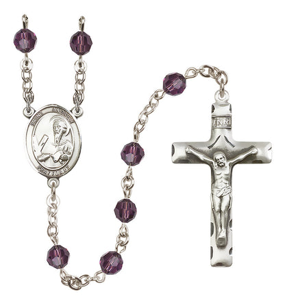 St. Andrew The Apostle Sterling Silver Rosary - 10 Color Options