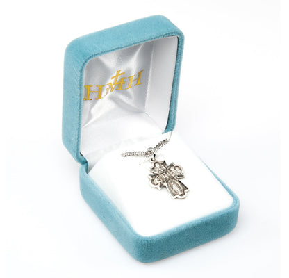 5-Way Holy Spirit Necklace - Sterling Silver 0.9" x 0.6" Pendant on 18" Stainless Chain (S140718)