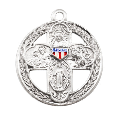 Front of Military 4-Way Medal Pendant