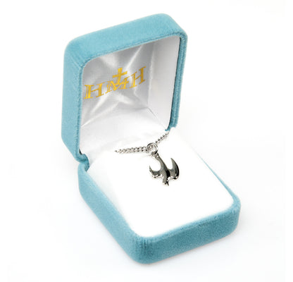 Polished Dove Necklace - Sterling Silver Pendant on 18" Stainless Chain (S153018)
