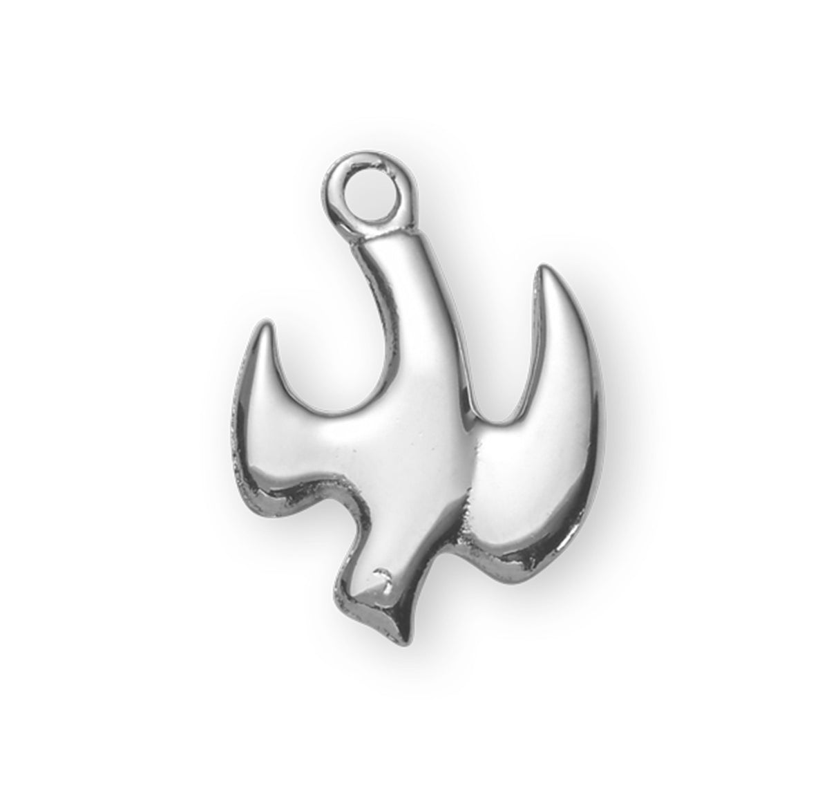 Sterling Silver Polished Dove Pendant