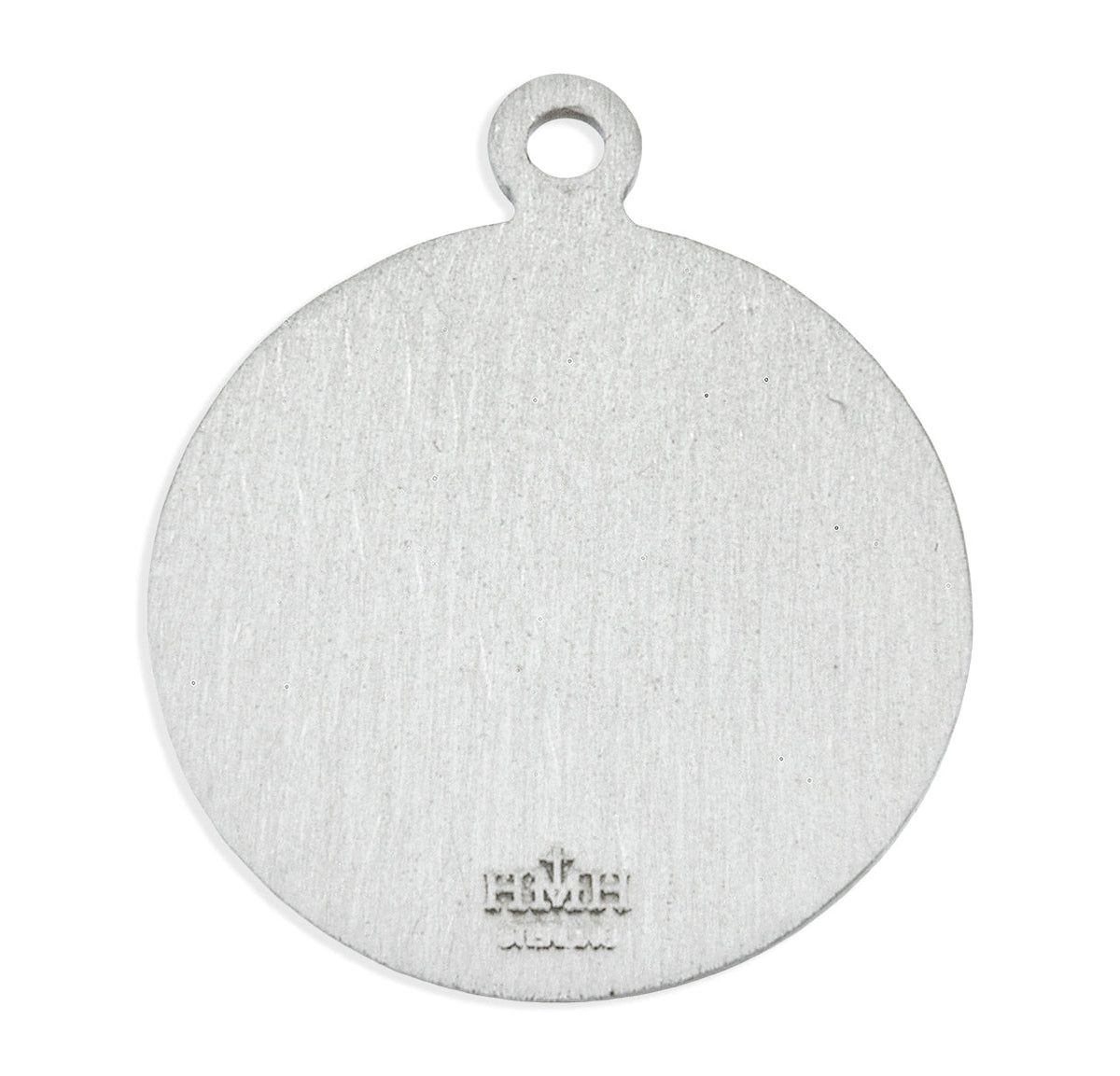 St. Francis of Assisi with Animals Necklace - Sterling Silver Round Pendant on 18" Stainless Chain (S158718)