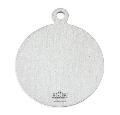 St. Francis of Assisi with Animals Necklace - Sterling Silver Round Pendant on 18" Stainless Chain (S158718)