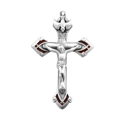 Red Holy Spirit Crucifix Pendant