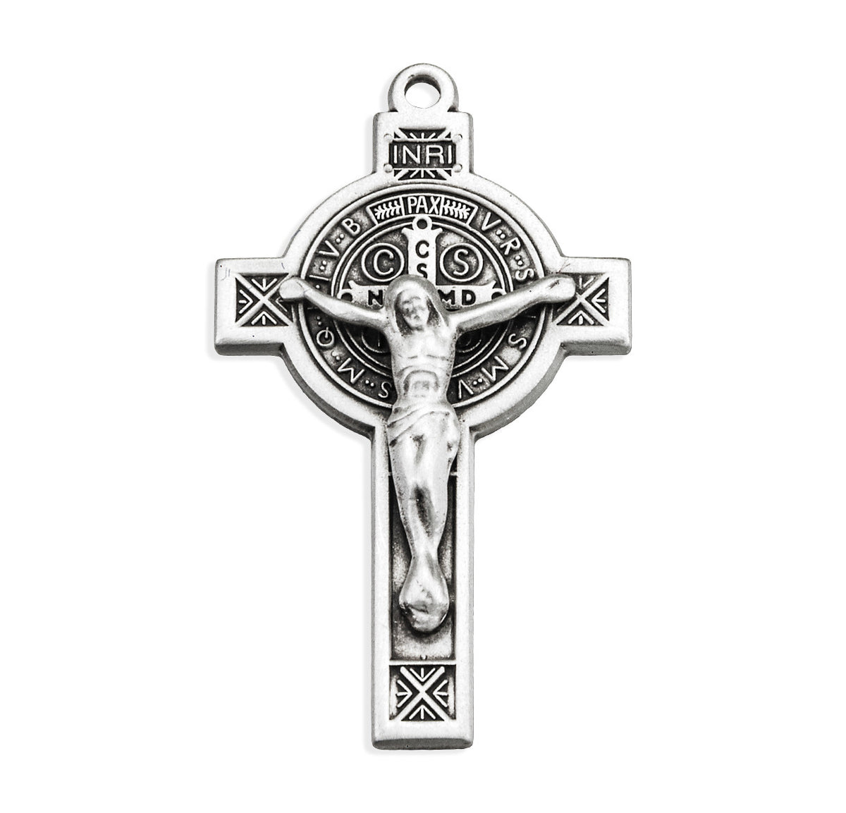 Front of Womens Jubilee St. Benedict  Crucifix Pendant