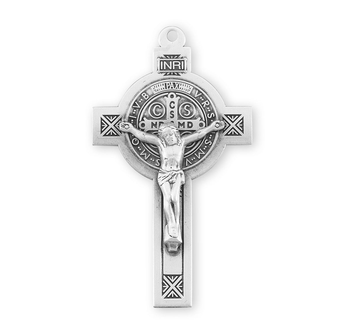 Front of Mens Jubilee St. Benedict  Crucifix Pendant
