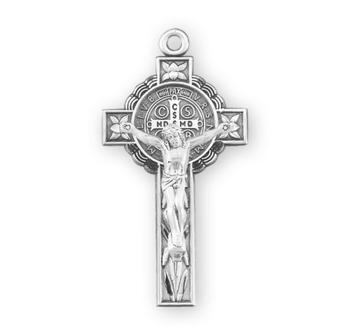 Front of Intricate Jubilee St. Benedict  Crucifix Pendant