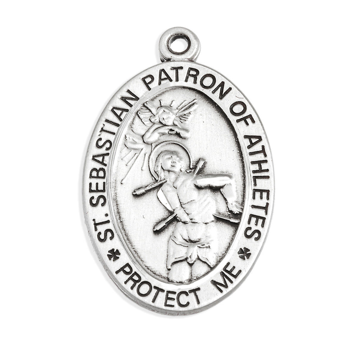 Front of St. Sebastian Hockey Pendant