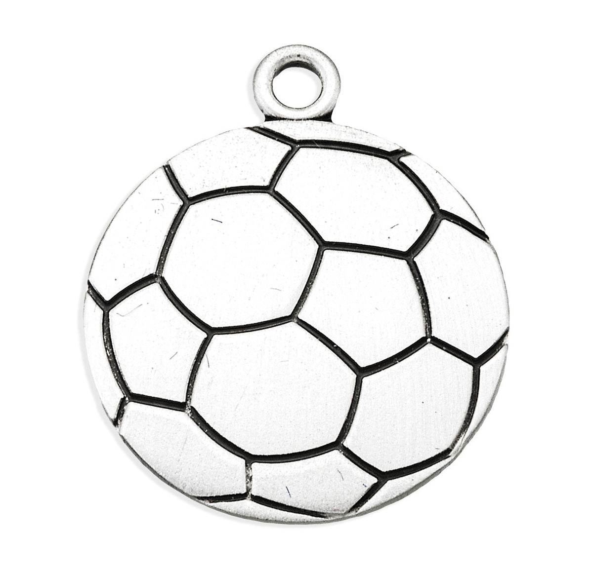 Front of St. Sebastian Soccer Ball Pendant