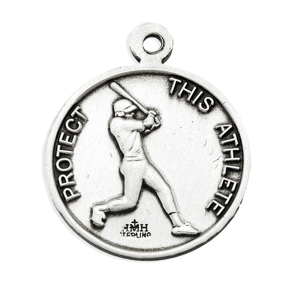 Back of St. Sebastian Baseball Pendant