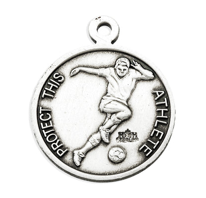 Back of St. Sebasitan Soccer Pendant