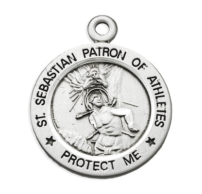 Front of St. Sebastian Hockey Pendant