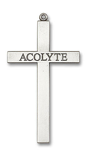 Acolyte Cross Pendant - Sterling Silver 2 5/8 x 1 3/8 5957SS