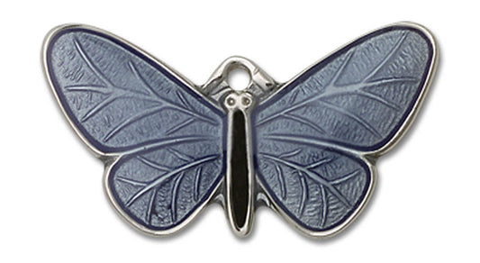 Blue Butterfly Pendant - Sterling Silver 1250SS