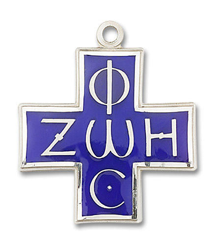 Blue Light and Life Pendant - Sterling Silver 2 Sizes