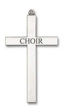Choir Cross Pendant - Sterling Silver 2 5/8" x 1 3/8" (5959SS)