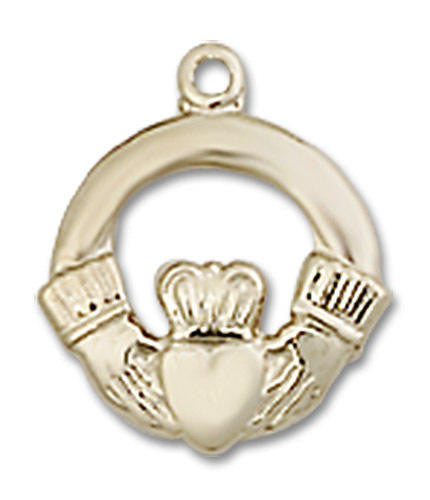 Claddagh Pendant Charm - 14kt Gold 4113