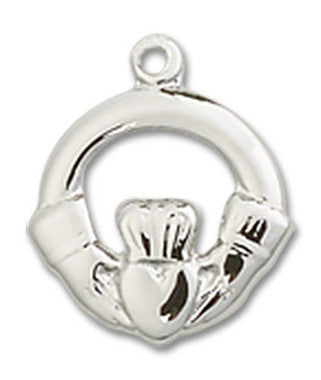 Claddagh Pendant Charm - Sterling Silver (4113SS)