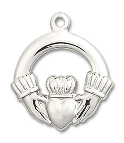 Claddagh Pendant - Sterling Silver 5/8 x 1/2 4138SS
