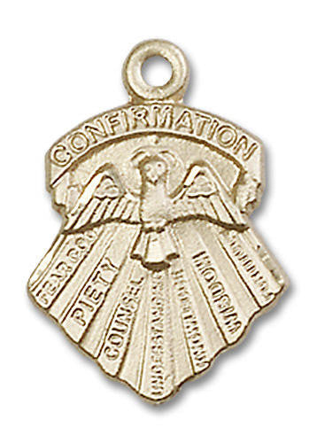 Confirmation Seven Gifts Pendant - 14kt Gold 2 Sizes