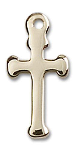 Cross Pendant Charm - 14kt Gold 2522