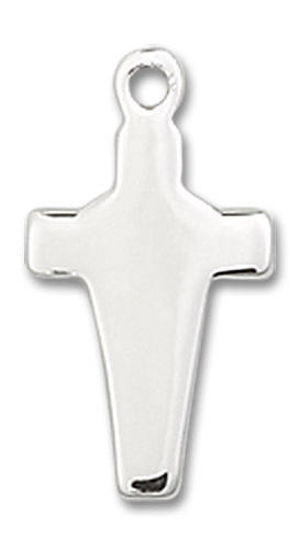 Cross Pendant - Sterling Silver 5/8 x 1/4 2526SS