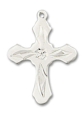 Cross Pendant - Sterling Silver 7/8" x 5/8" (6036SS5)