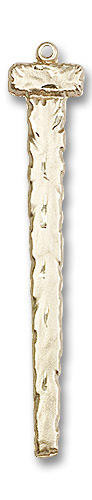 Crucifixion Nail Pendant - 14kt Gold 3 Sizes