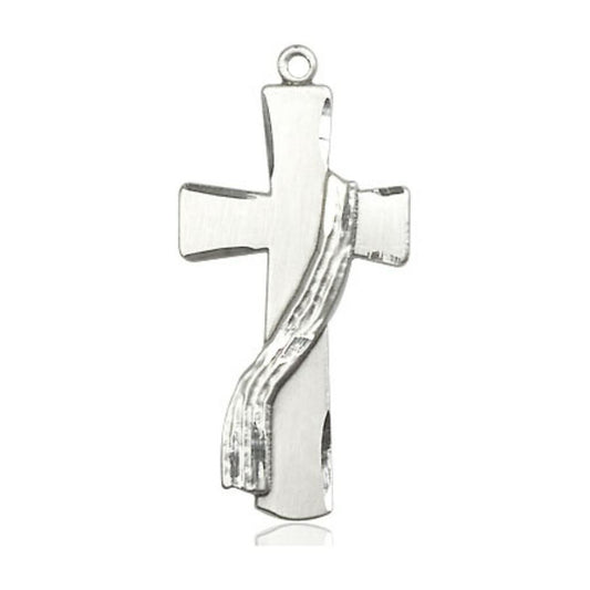 Deacon Large Cross Pendant - Sterling Silver 1 1/8 x 1/2 6035SS