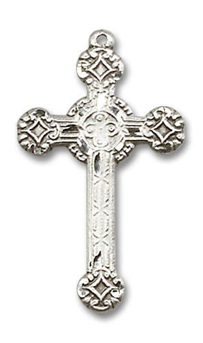 Embellished Large Cross Pendant - Sterling Silver 1 x 5/8 6006SS