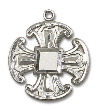 Extra Large Cross Pendant - Sterling Silver 1 1/2" x 1 1/4" (6066SS)