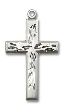 Extra Large Cross Pendant - Sterling Silver 1 1/8" x 5/8" (5924SS)