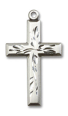 Extra Large Cross Pendant - Sterling Silver 1 3/8" x 3/4" (5925SS)