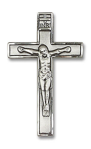 Extra Large Crucifix Pendant - Sterling Silver 1 3/4 x 1 5739SS
