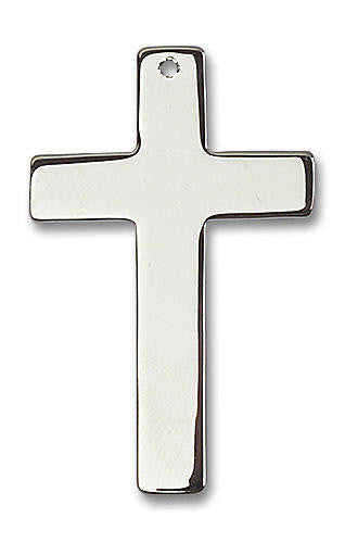 Extra Large Simple Cross Pendant - Sterling Silver 1 3/4 x 1 5735SS
