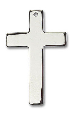 Extra Large Simple Cross Pendant - Sterling Silver 1 3/4" x 1" (5735SS)