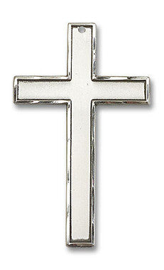 Extra Large Simple Cross Pendant - Sterling Silver 1 3/4" x 1" (5736SS)